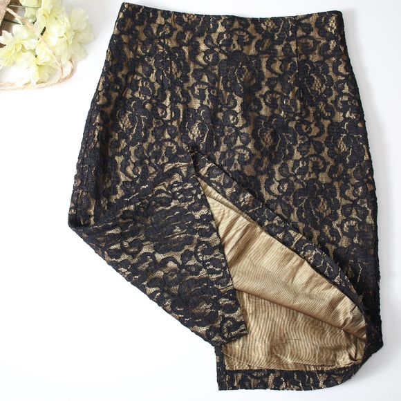 Cline-Kolarek Dresses & Skirts - Cline-Kolarek Lace Vintage Straight Skirt